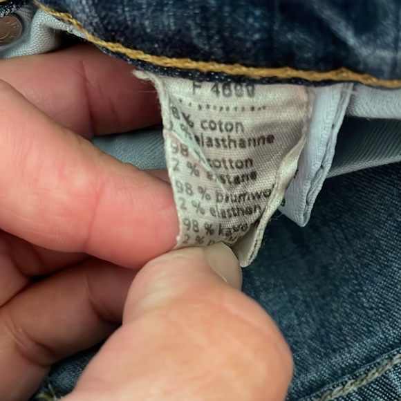 Lacoste 40 alligator 40 LBH Blue Jeans Boys Denim Pockets Zipper belt loops play - Picture 11 of 16